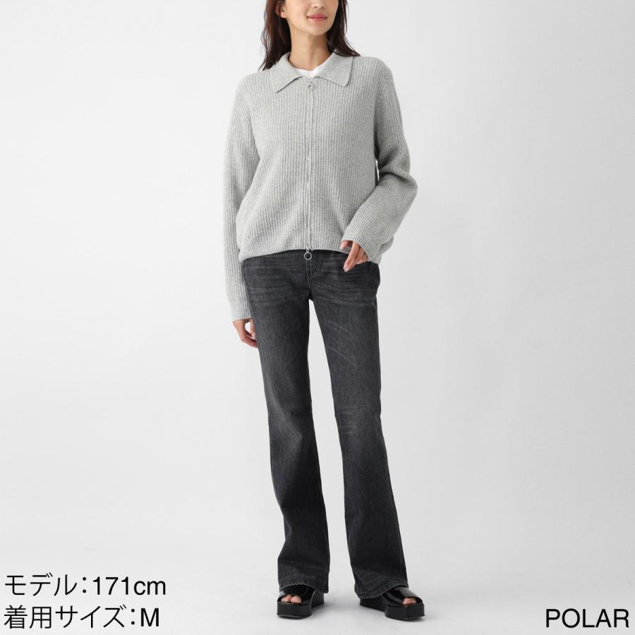 [あす着] ジョンスメドレー JOHN SMEDLEY ジップアップ ニットブルゾン レディース DISLEY エコカシミヤ 7ゲージ JOHN SMEDLEY（ジョンスメドレー） ジップアップ ニットブルゾン