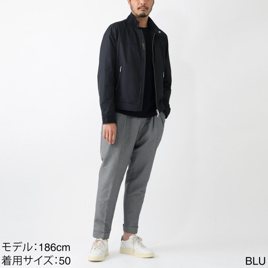 ムーレー MOORER ジップアップジャケット DORON-WK ブルゾン 大きいサイズあり ブルー メンズ doron-wk-bluの画像