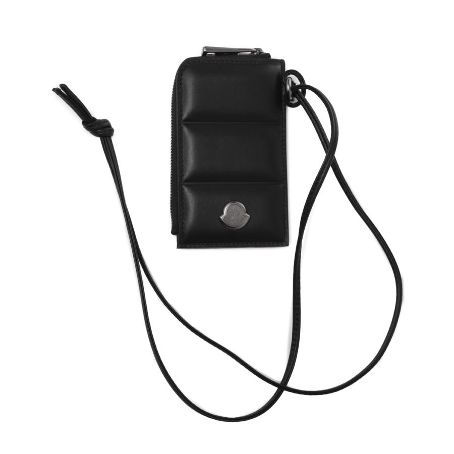 MONCLER LANYARD COO ブラック ケース　TG UNI Moncler Black Phone Holder Lanyard Accessory With Logo