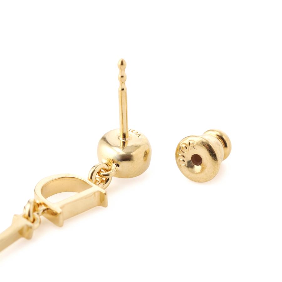 ディオール DIOR ピアス DIOREVOLUTION EARRINGS クリスタル ロゴ ゴールド レディース e4038womcy-319の画像