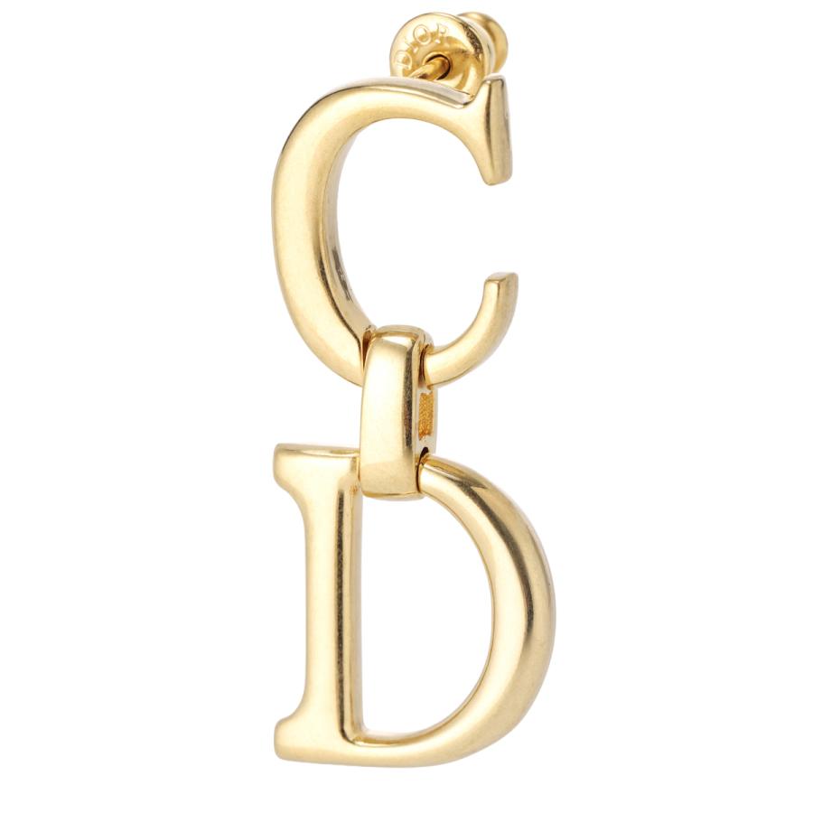 ディオール DIOR ピアス SADDLE EARRINGS CDロゴ ゴールド レディース e4039wommt-300の画像