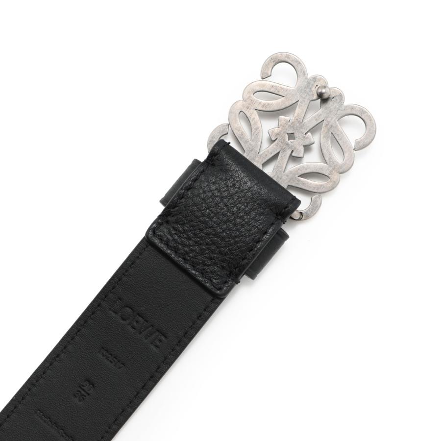 LOEWE（ロエベ） ベルト ANAGRAM CHUNKY 3.2CM BELT ブラック メンズ