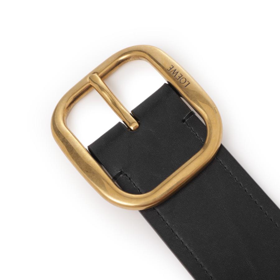 LOEWE ロエベ ベルト ROUNDED SOFT 5CM BELT ブラック