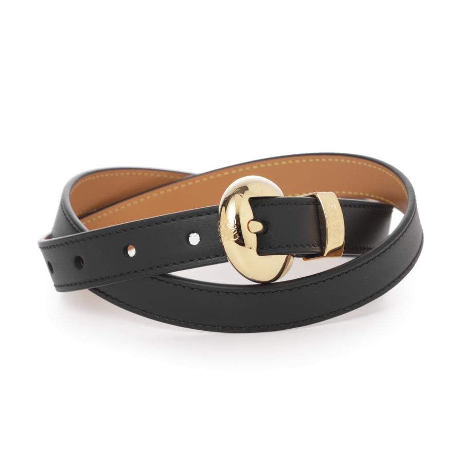 LOEWE（ロエベ） ベルト PEBBLE 2CM BELT ブラック レディース