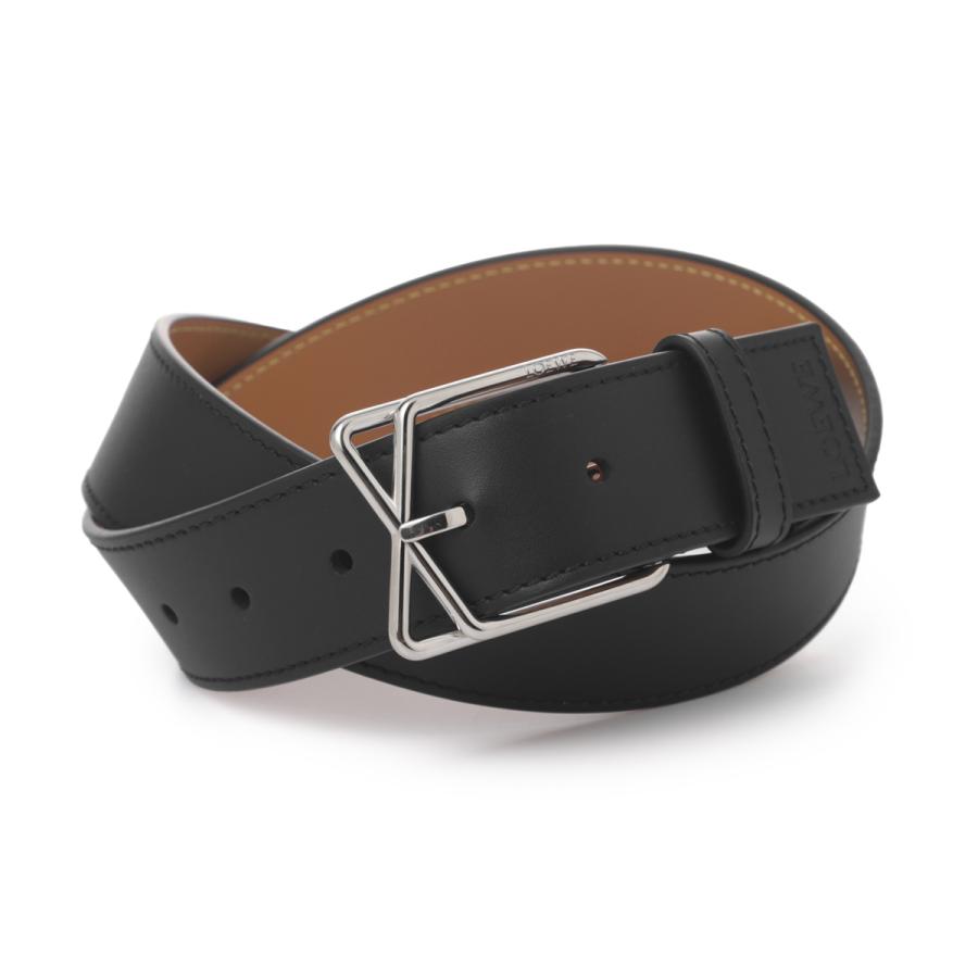 LOEWE ロエベ ベルト LAYERED CROSS BUCKLE BELT 3.5 ブラック