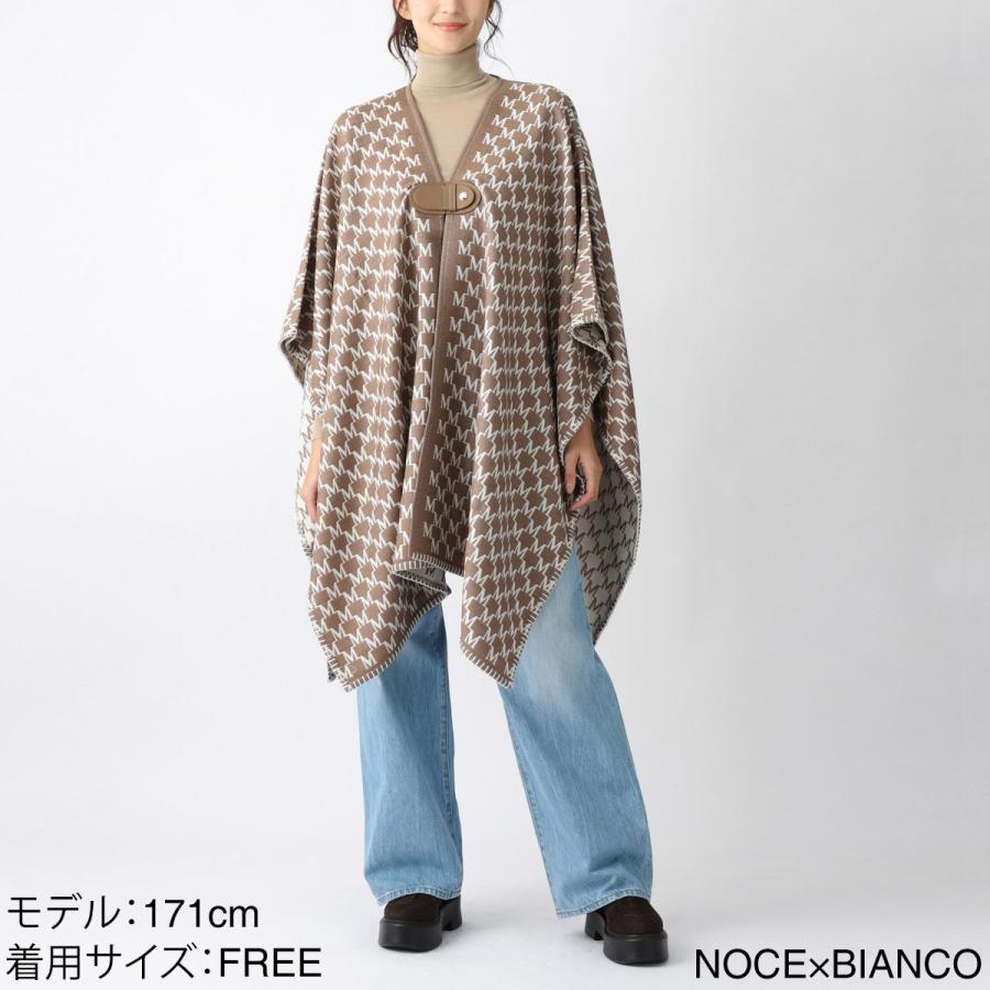 【美品】定価16.3万 マックスマーラ CANOSSA ポンチョ ケープ M Max Mara（マックスマーラ） ポンチョ TEBE4 テベ レディース