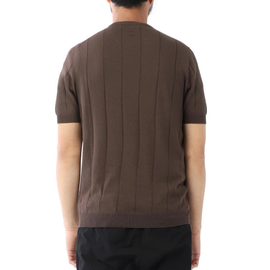 LARDINI ラルディーニ クルーネック 半袖ニット 大きいサイズあり  