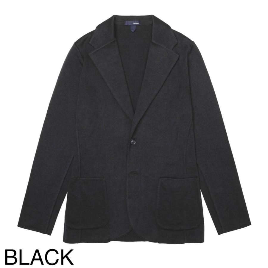ラルディーニ LARDINI 2つボタン ニットジャケット メンズ　ブラック LARDINI（ラルディーニ） LARDINI 2つボタン ニットジャケット メンズ