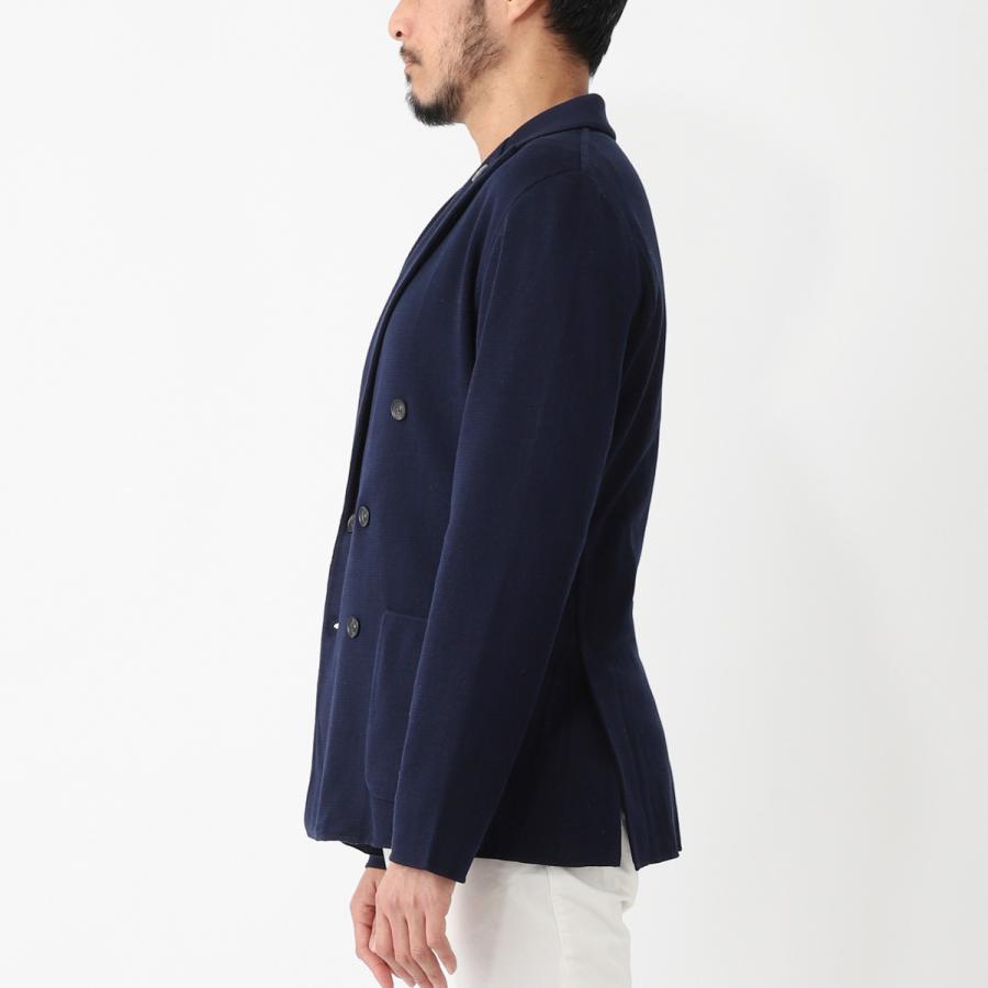LARDINI ラルディーニ ダブルブレスト ニットジャケット メンズ LARDINI ラルディーニ ダブルブレスト ニットジャケット メンズ