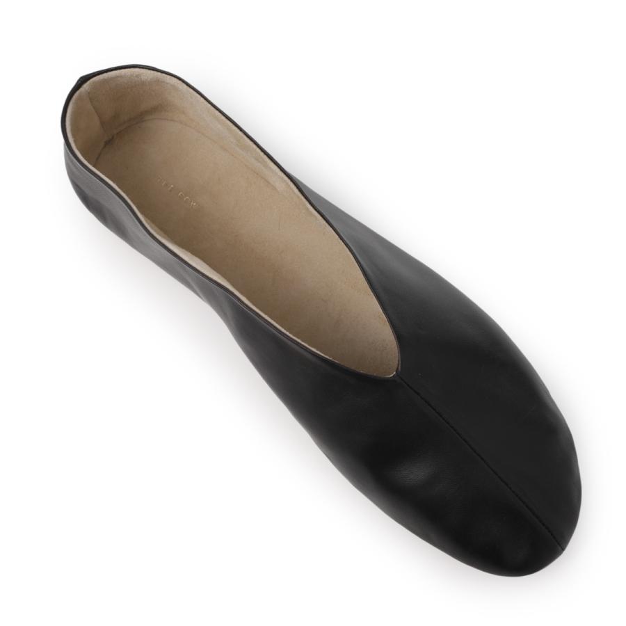 ザ ロウ THE ROW スリッポン STELLA SLIPPER フラットシューズ 大きいサイズあり ブラック レディース f1638-n66-blackの画像