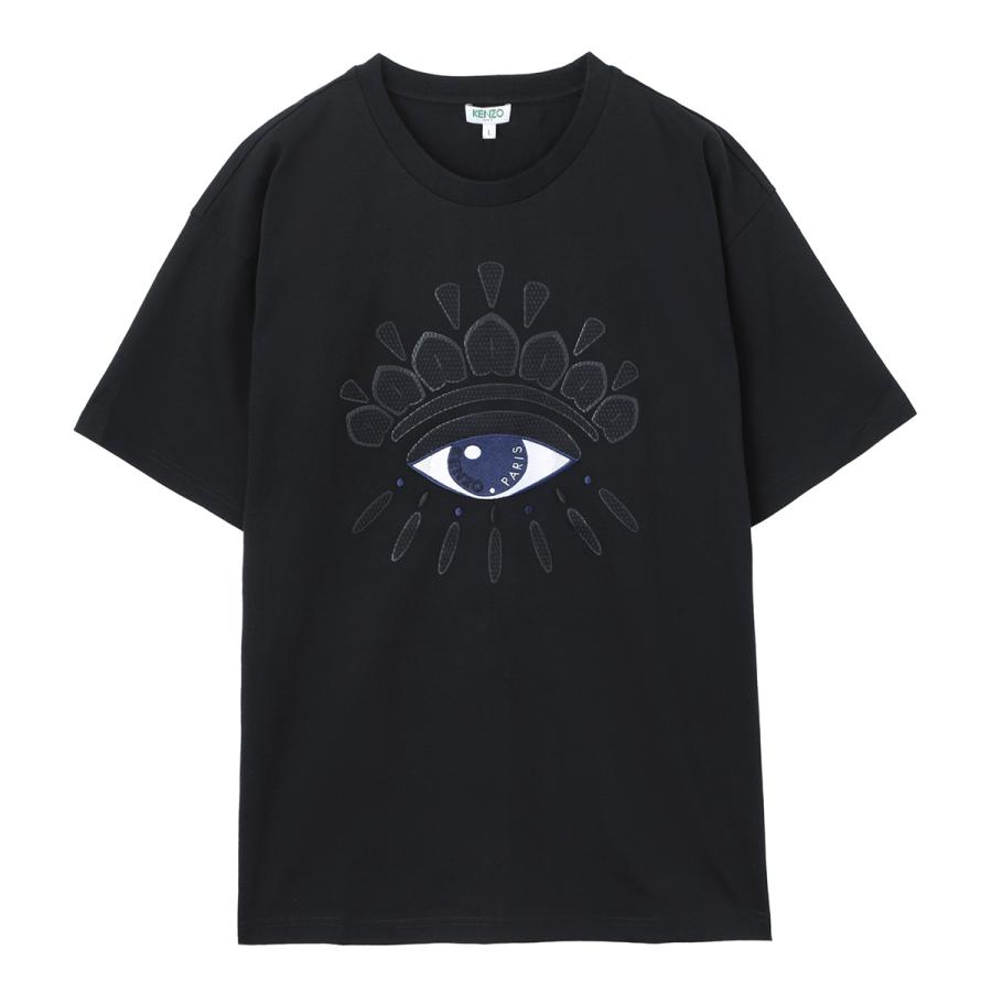 ケンゾー KENZO クルーネックTシャツ ブラック メンズ fa55ts0864ym-99 
