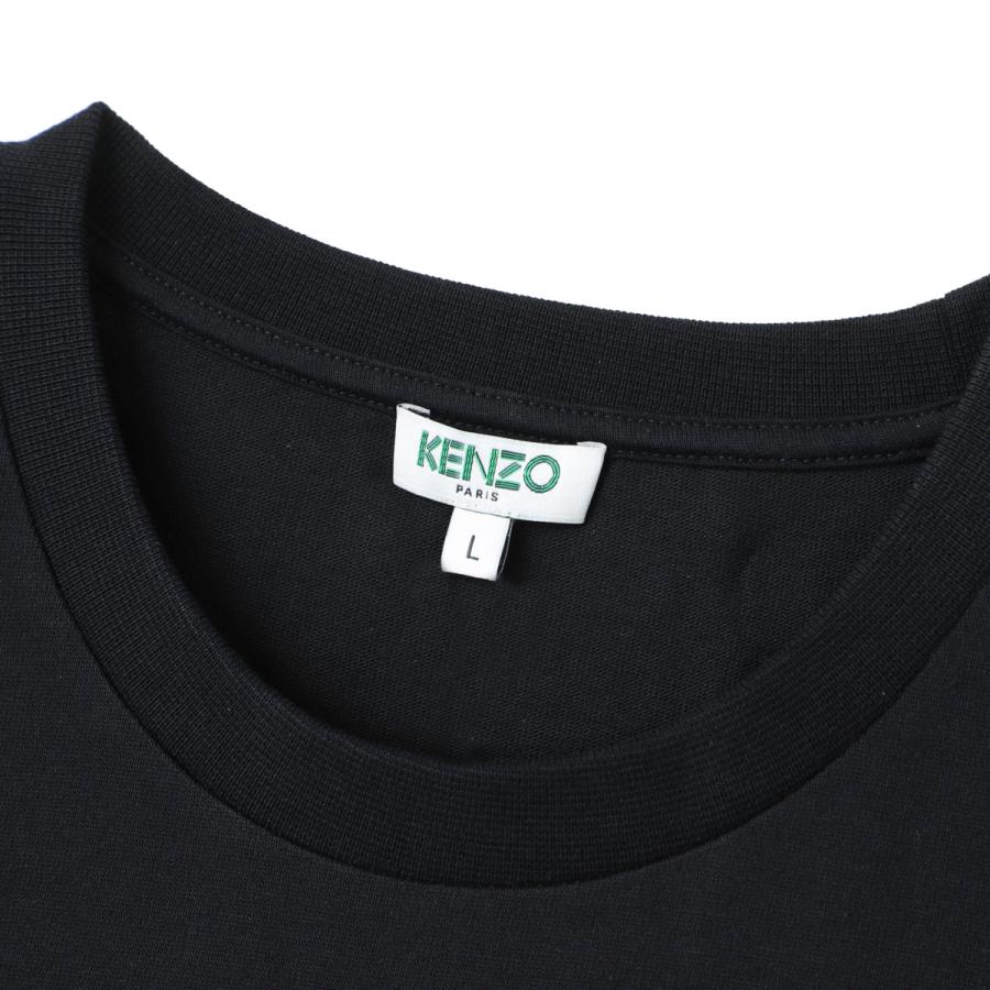 ケンゾー KENZO クルーネックTシャツ ブラック メンズ fa55ts0864ym-99 