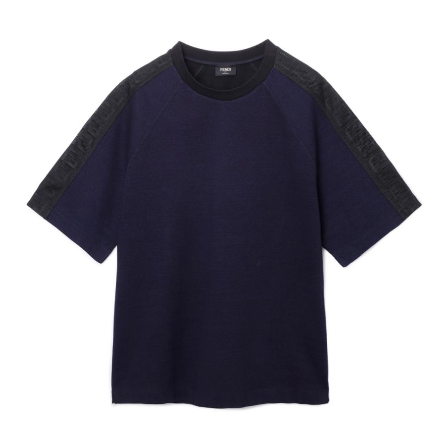 FENDI（フェンディ） クルーネックTシャツ ブルー メンズ faf676-an5t