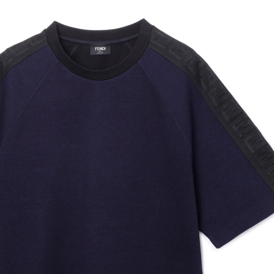 FENDI（フェンディ） クルーネックTシャツ ブルー メンズ faf676-an5t