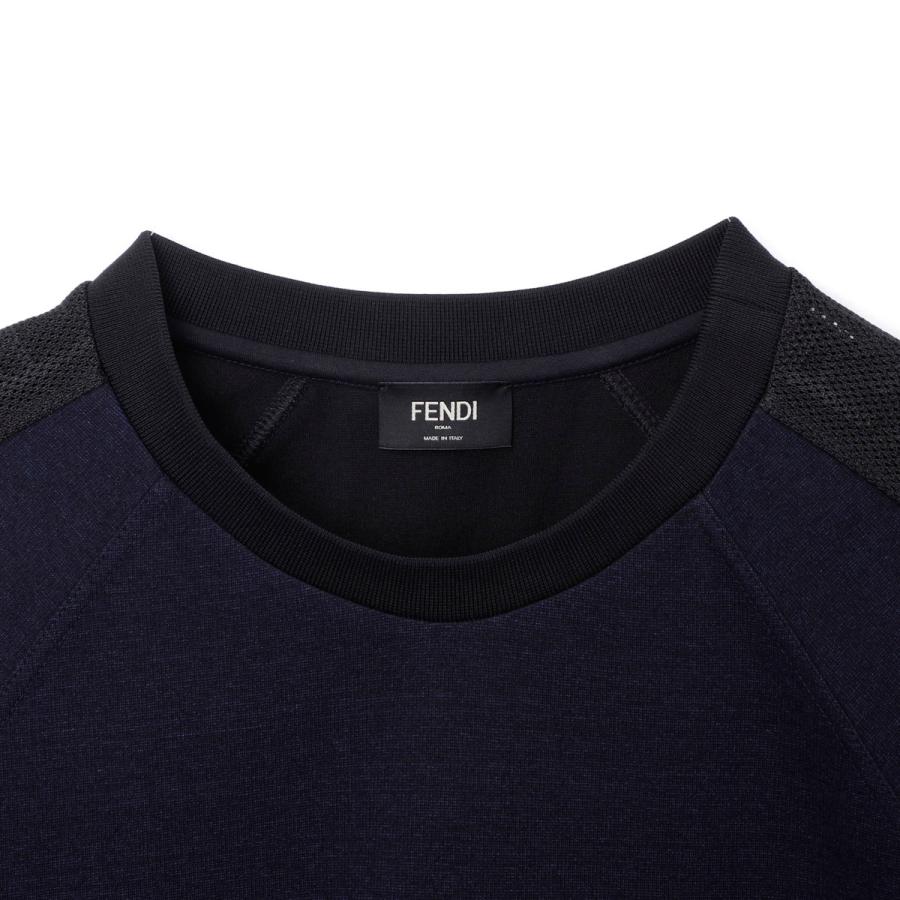 FENDI（フェンディ） クルーネックTシャツ ブルー メンズ faf676-an5t
