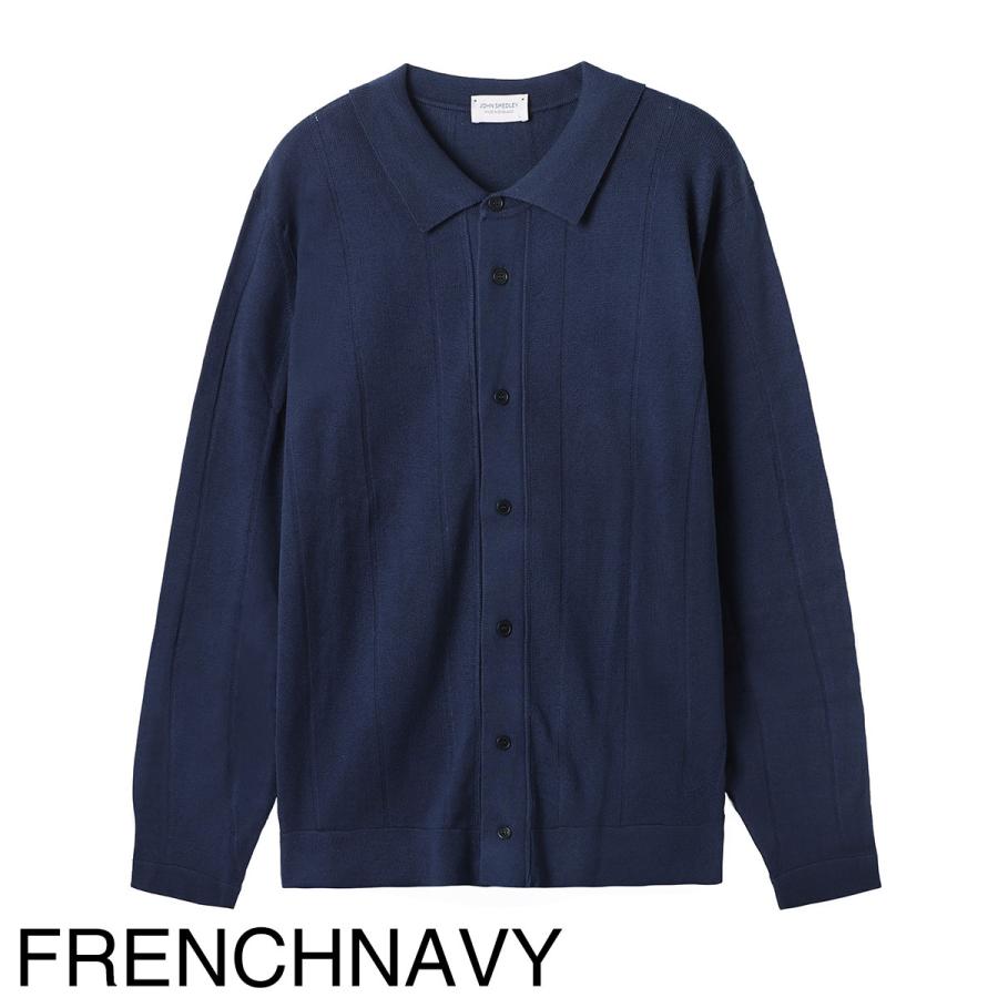 ジョンスメドレー JOHN SMEDLEY カーディガン FLOYD フロイド シーアイランドコットン 24ゲージ EASY FIT メンズの画像