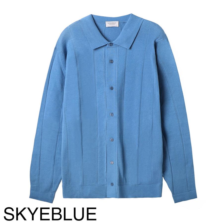 ジョンスメドレー JOHN SMEDLEY カーディガン FLOYD フロイド シーアイランドコットン 24ゲージ EASY FIT メンズの画像