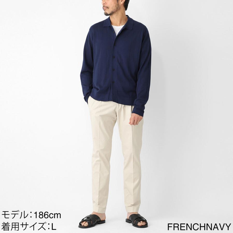 ジョンスメドレー JOHN SMEDLEY カーディガン FLOYD フロイド シーアイランドコットン 24ゲージ EASY FIT メンズの画像