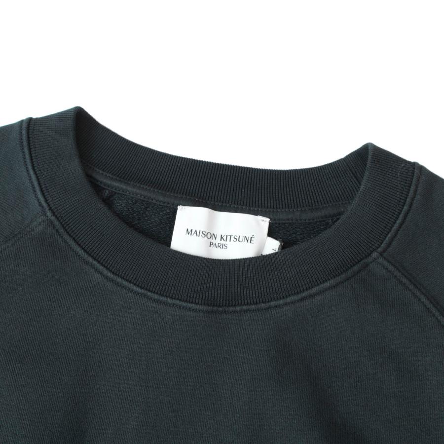 メゾンキツネ MAISON KITSUNE スウェット HANDWRITING CLEAN SWEATSHIRT メンズ fm00352km0001-p195-anthracite｜mb-y｜04