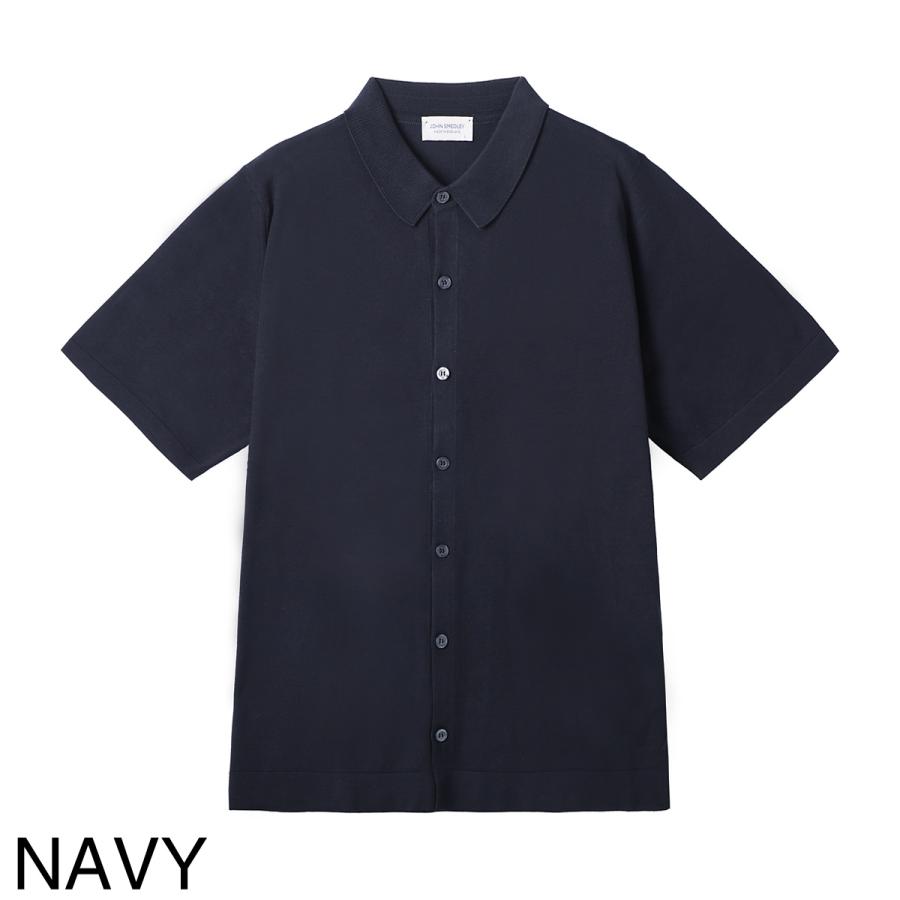 ジョンスメドレー JOHN SMEDLEY 半袖ニットシャツ FOLKE フォルケ シーアイランドコットン 30ゲージ EASY FIT メンズの画像