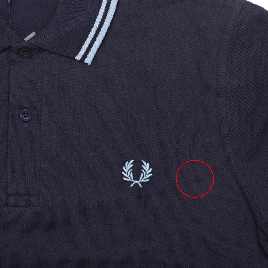 【訳あり】【アウトレット】 フレッドペリー FRED PERRY ポロシャツ M12 THE FRED PERRY SHIRT ブルー メンズ ...