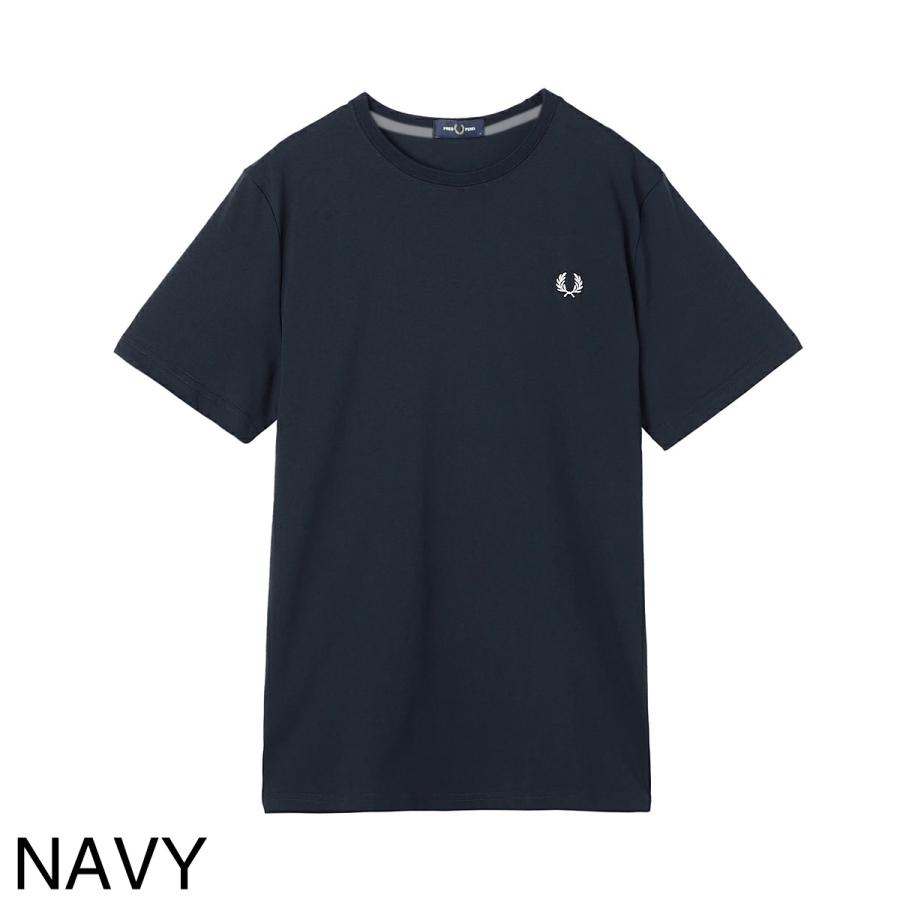 Fred Perry Crew Neck T-Shirt Anchor Grey/ Dark Caramel