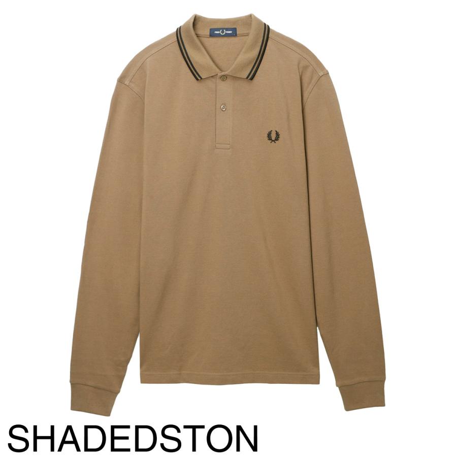 FRED PERRY ベージュ 長袖ポロシャツ L FRED PERRY ベージュ 長袖ポロシャツ L - メルカリ