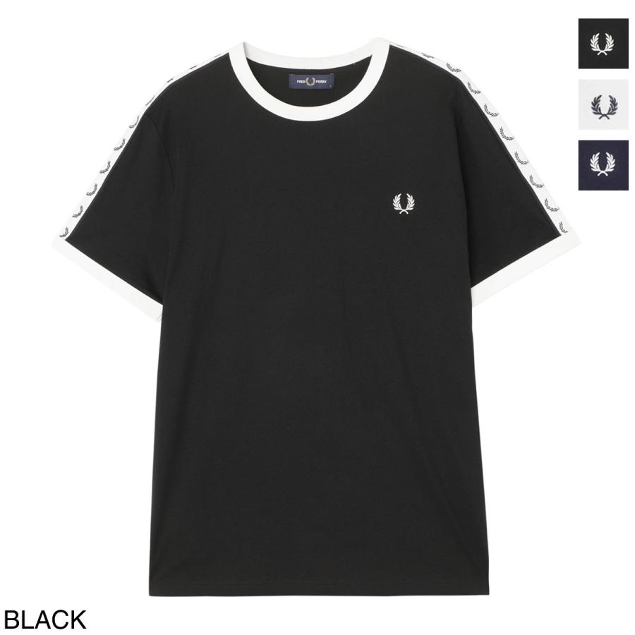 FRED PERRY（フレッドペリー） クルーネック半袖Tシャツ Taped Ringer 