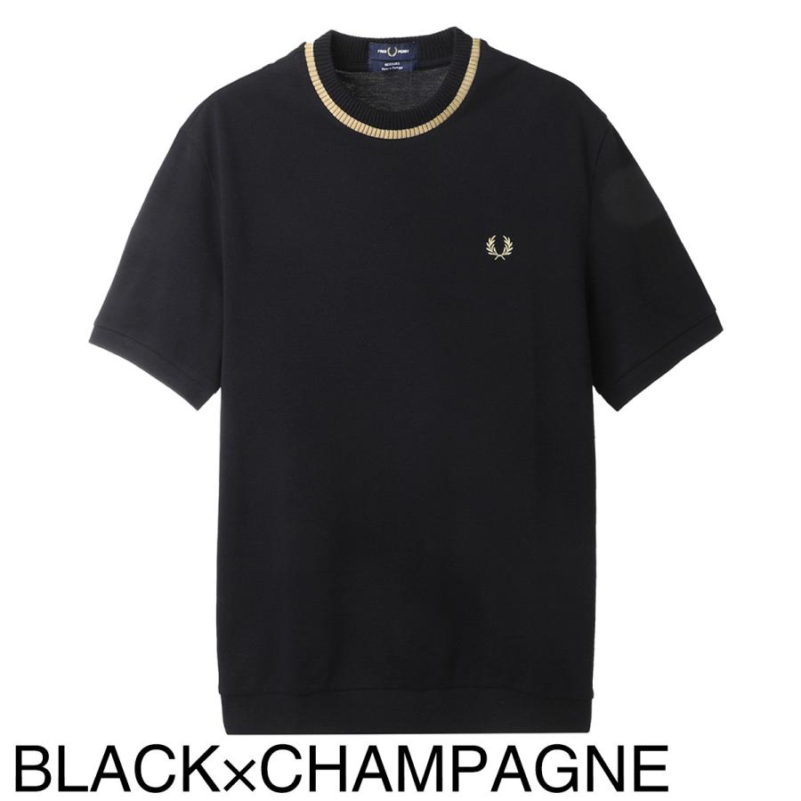 新品　FRED PERRY クルーネック Tシャツ ブラック FRED PERRY（フレッドペリー） クルーネック Tシャツ REISSUES CREW