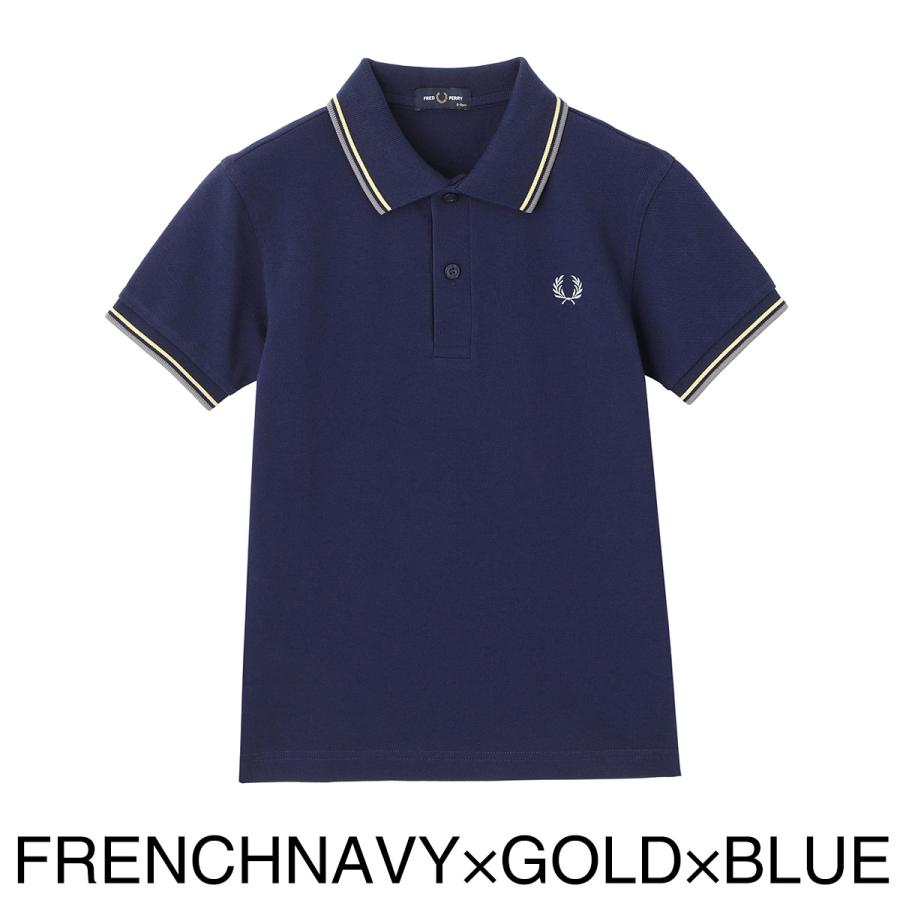 フレッドペリー FRED PERRY ポロシャツ KIDS TWIN TIPPED FRED PERRY SHIRT sy3660-t60『ネコポス対応(1点まで)』の画像