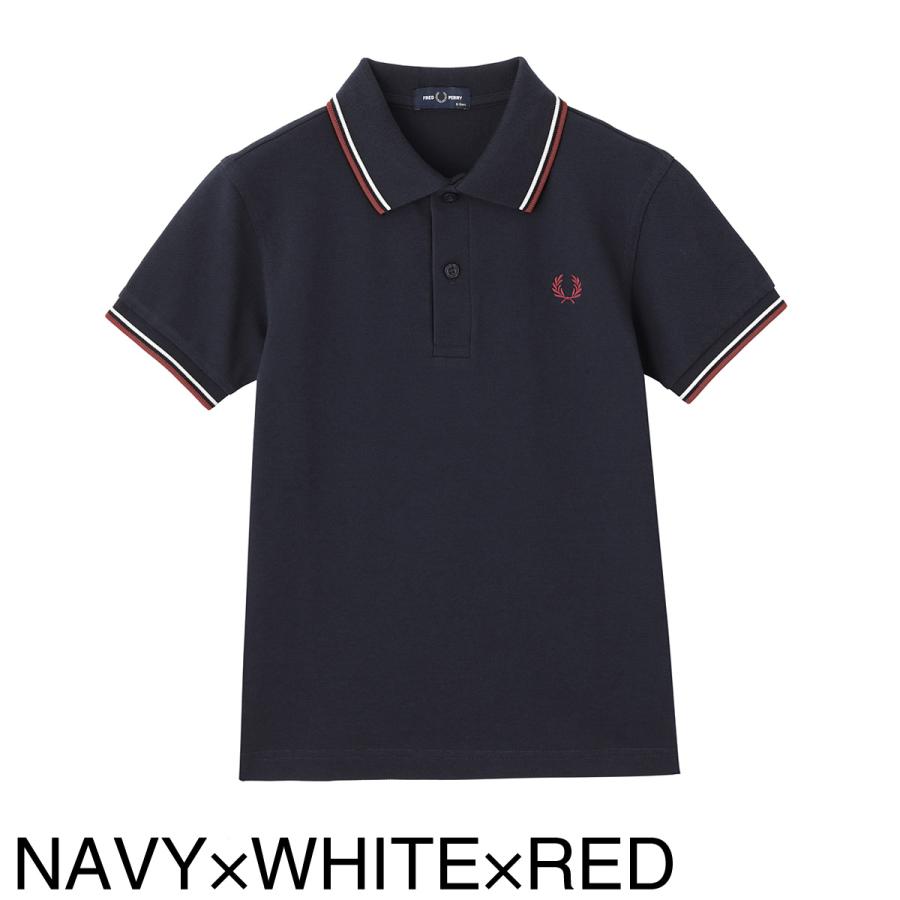フレッドペリー FRED PERRY ポロシャツ KIDS TWIN TIPPED FRED PERRY SHIRT sy3660-t60『ネコポス対応(1点まで)』の画像