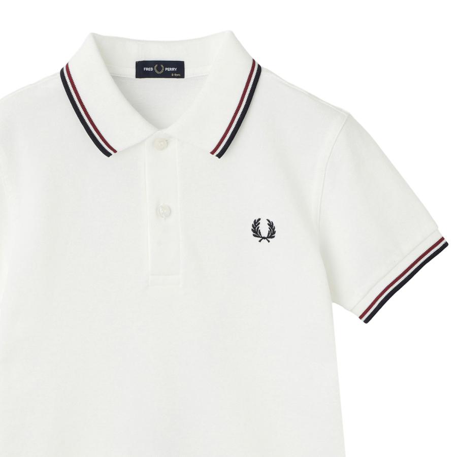 フレッドペリー FRED PERRY ポロシャツ KIDS TWIN TIPPED FRED PERRY SHIRT sy3660-t60『ネコポス対応(1点まで)』の画像