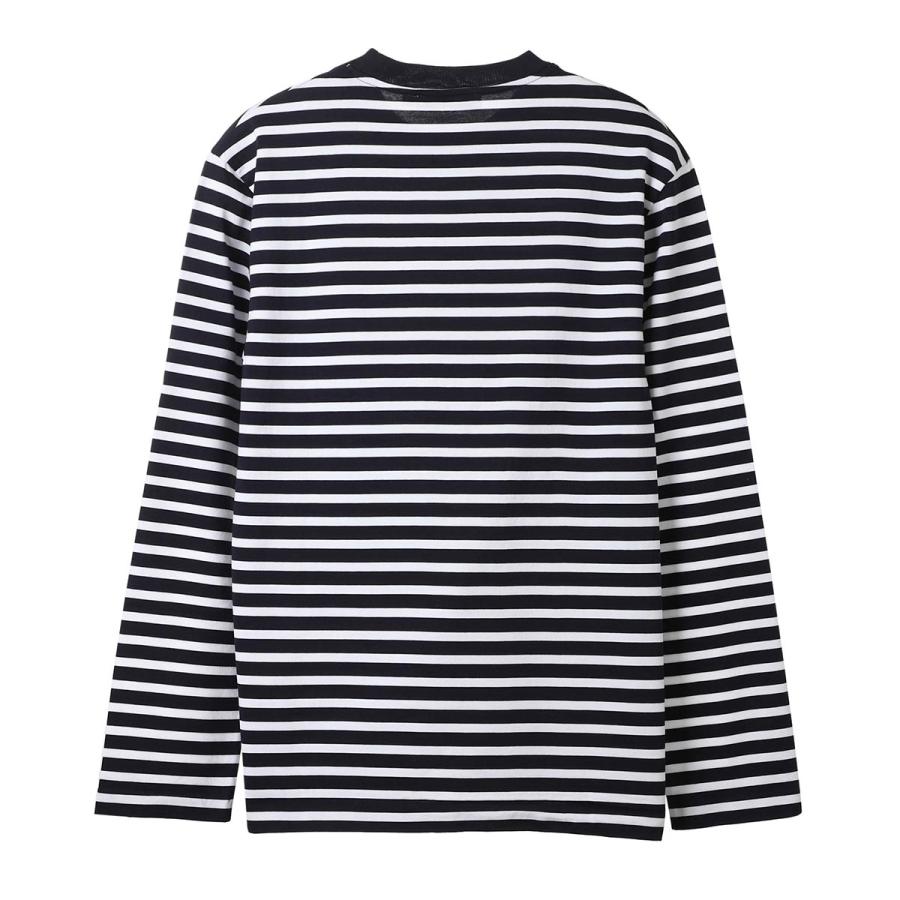 MAISON KITSUNE（メゾン キツネ） クルーネック 長袖Tシャツ TRICOLOR