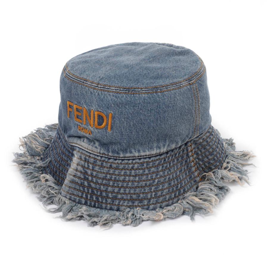 FENDI（フェンディ） バケットハット ブルー メンズ fxq963-an9j-f0ru7