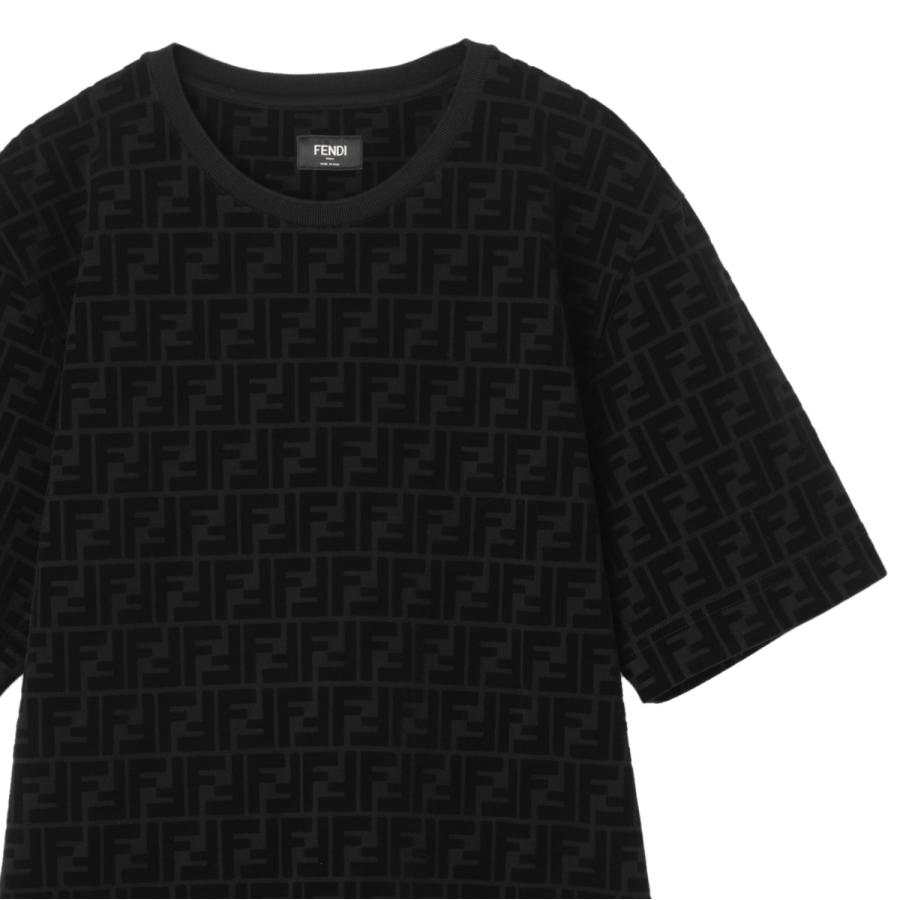 FENDI（フェンディ） クルーネックTシャツ ブラック メンズ fy0936