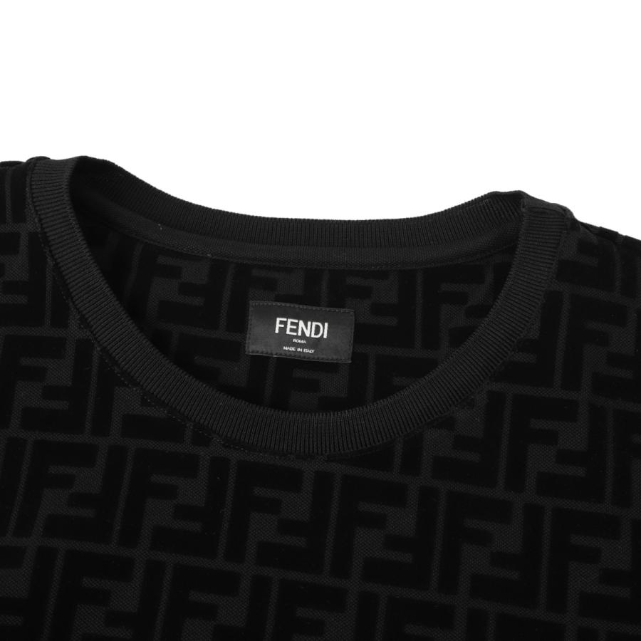 FENDI（フェンディ） クルーネックTシャツ ブラック メンズ fy0936