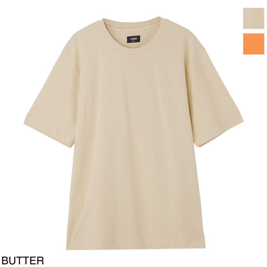 FENDI（フェンディ） クルーネック半袖Tシャツ メンズ fy0936-an1t