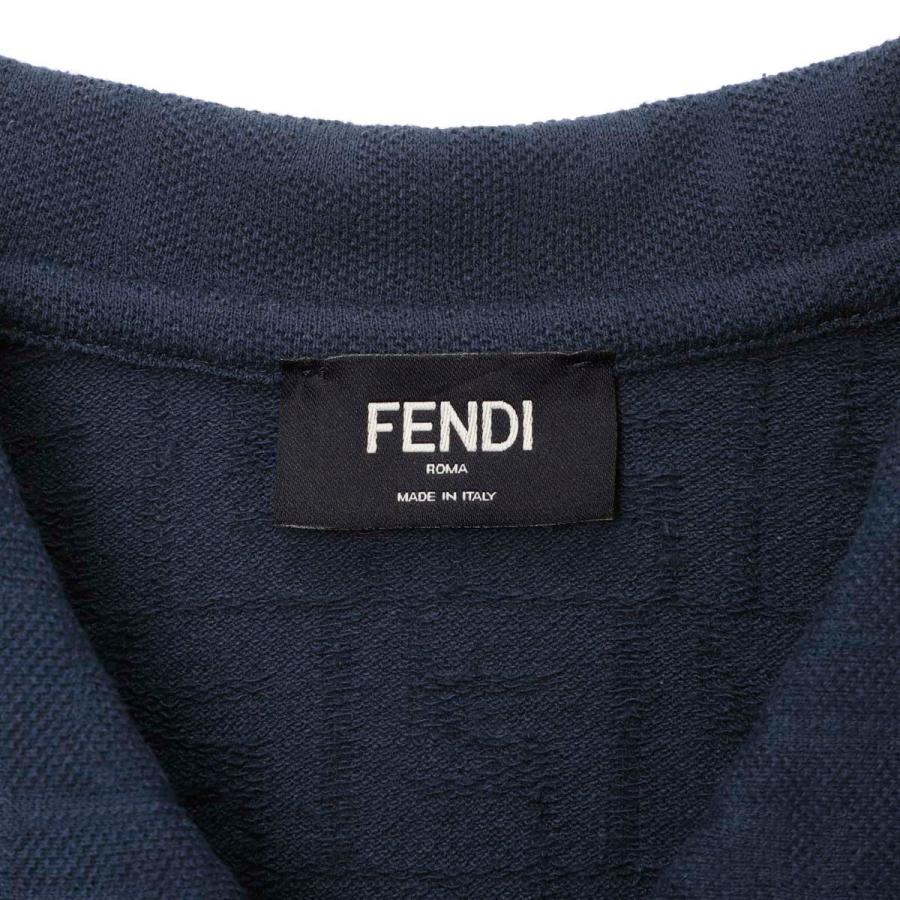 FENDI フェンディ ポロシャツ ブルー メンズ fy0985-an1t-f0qg3 FENDI フェンディ ポロシャツ ブルー メンズ fy0985-an1t-f0qg3