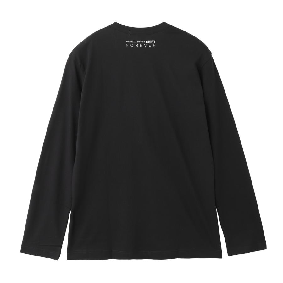 COMME des GARÇONS ブラック長袖Tシャツ S ギャルソン 綿 COMME des GARCONS コム デ ギャルソン クルーネック 長袖T