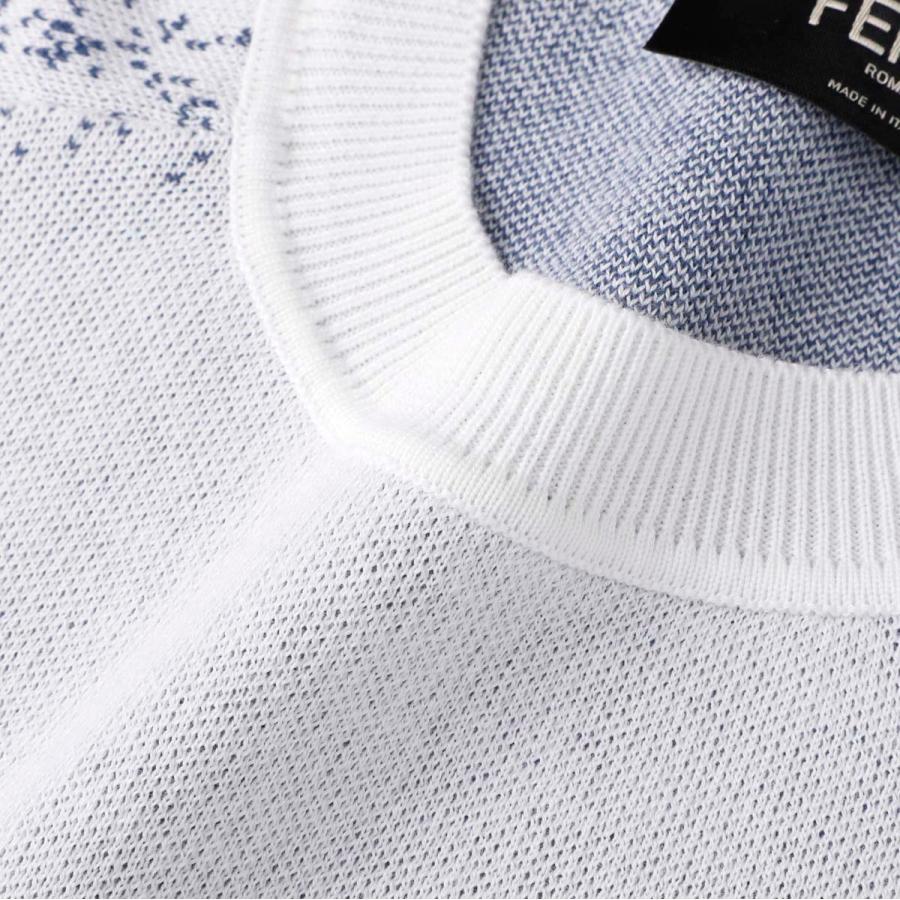 FENDI フェンディ クルーネックセーター 大きいサイズあり ホワイト