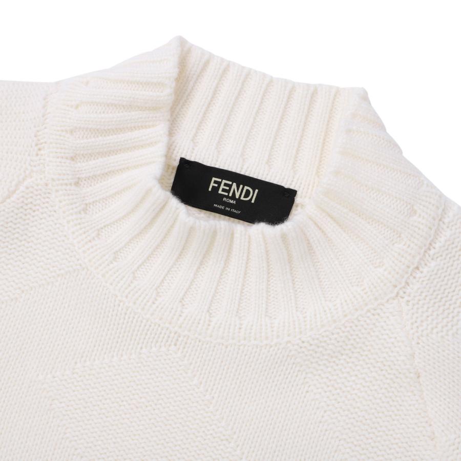 FENDI フェンディ クルーネックニット 大きいサイズあり ホワイト 