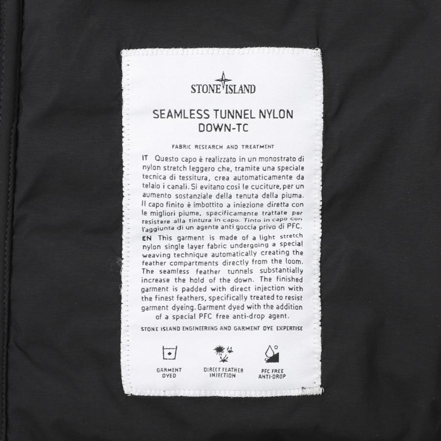 ストーンアイランド STONE ISLAND ダウンベスト G100004 SEAMLESS TUNNEL NYLON DOWN-TC ブラック メンズ k2s15g100004-s0183-v0029の画像