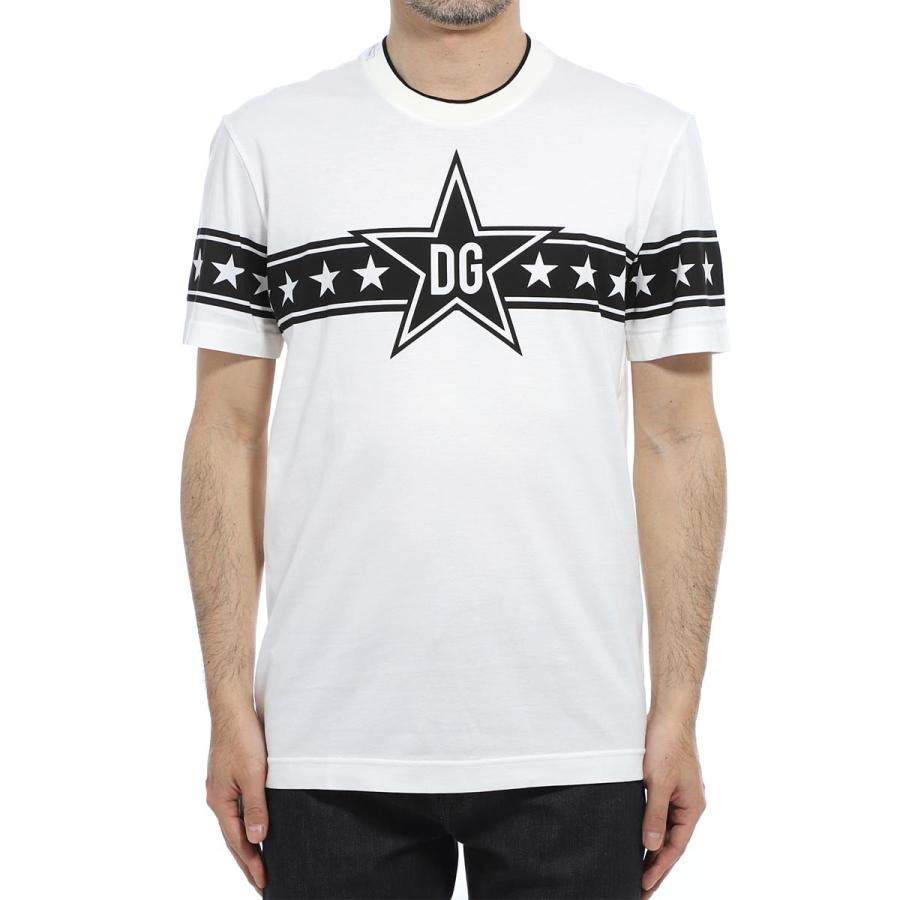 ドルチェ&ガッバーナ DOLCE&GABBANA Tシャツ COTTON T-SHIRT WITH SMALL DG STARS PRINT  :g8kd0t-fi7k5:モダンブルーYahoo!店 - 通販 - Yahoo!ショッピング