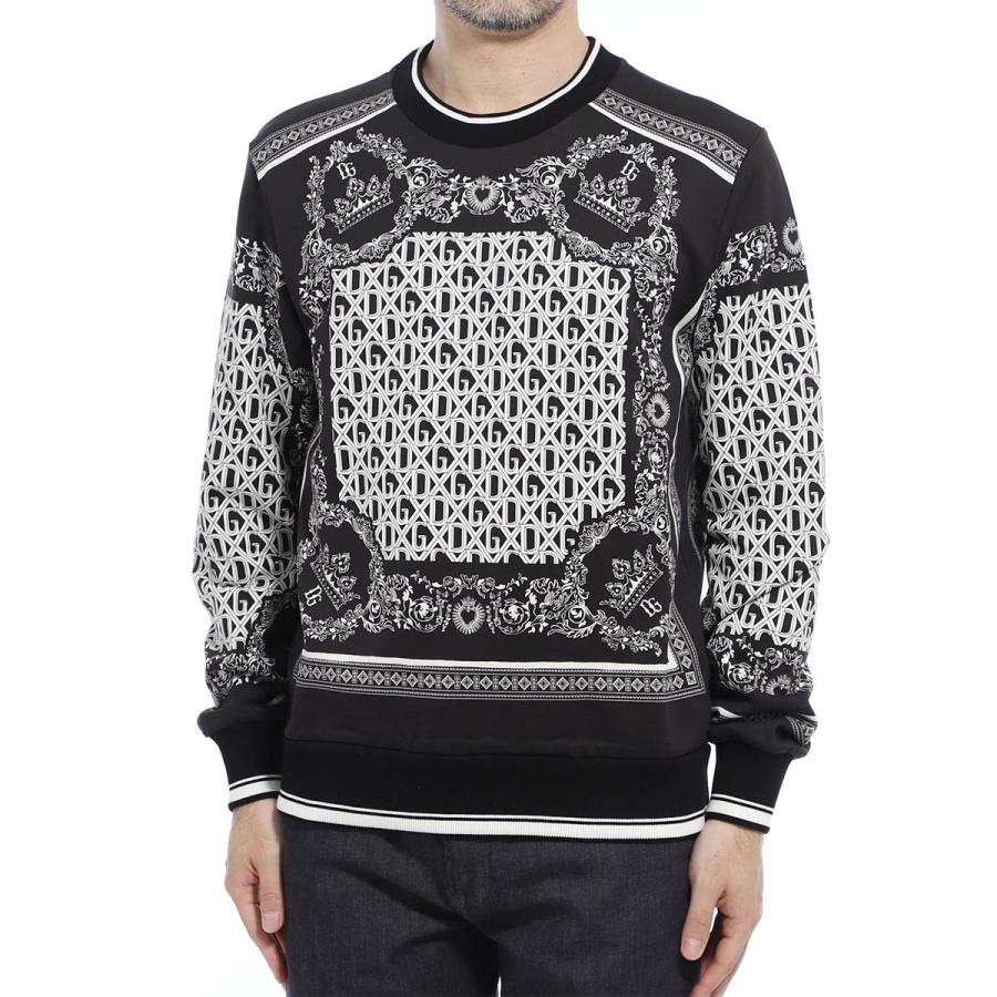 ドルチェ ガッバーナ Dolce Gabbana スウェットシャツ Jersey Sweater In Bandana Print 大きいサイズあり ブラック メンズ G9ow6t Fi7ic Hn70c Cultua Media