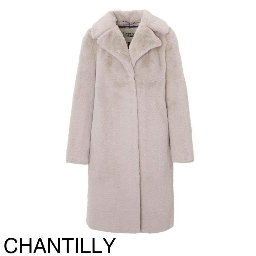 HERNO ヘルノ ファーコート SOFT FAUX FUR シングルコート