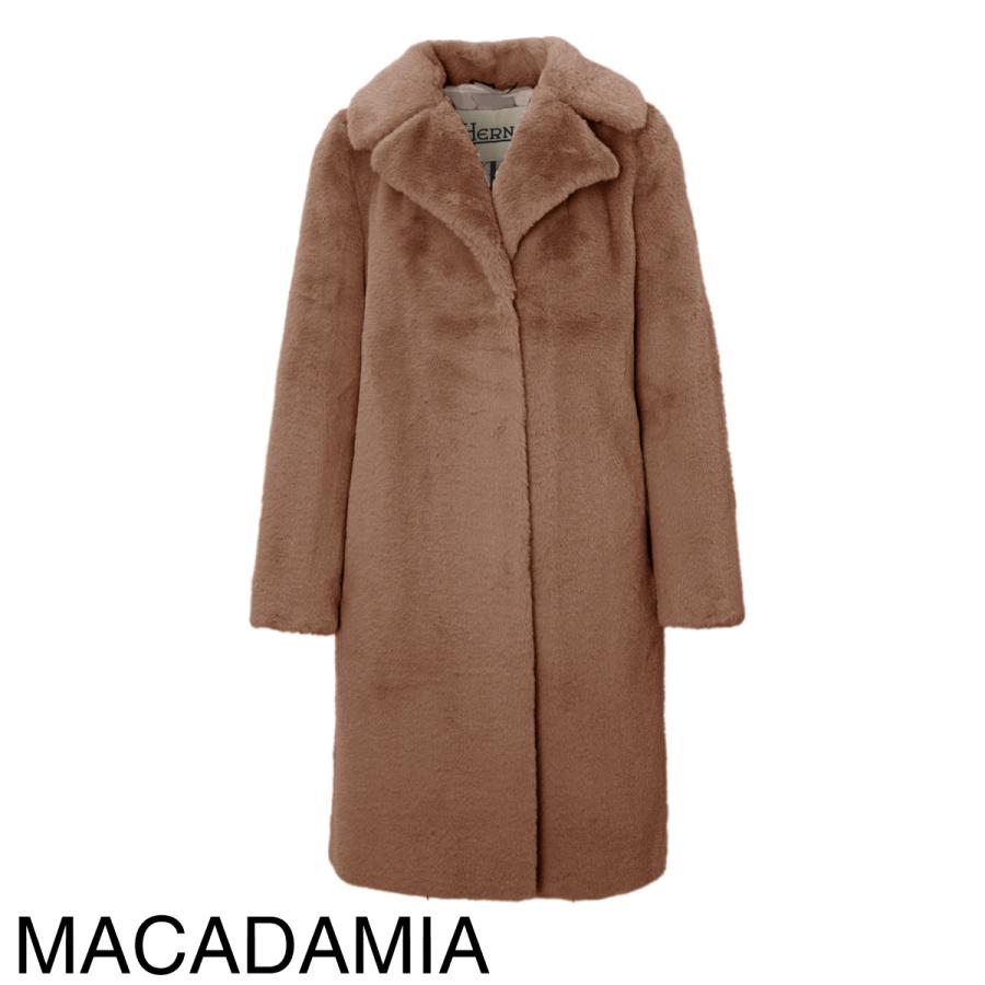 HERNO ヘルノ ファーコート SOFT FAUX FUR シングルコート