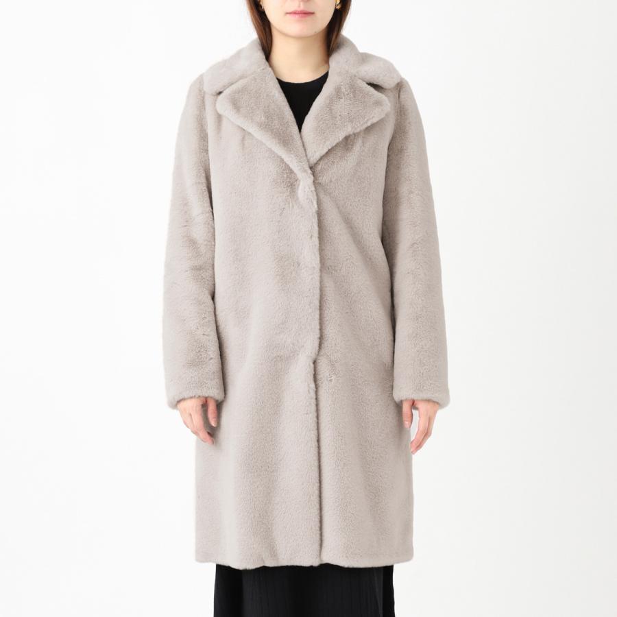 HERNO ヘルノ ファーコート SOFT FAUX FUR シングルコート