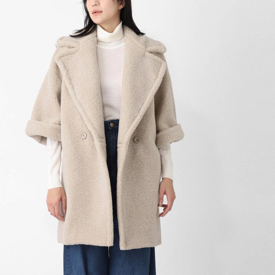 HERNO（ヘルノ） ダブルブレストコート MELANGE TEDDY メランジテディ