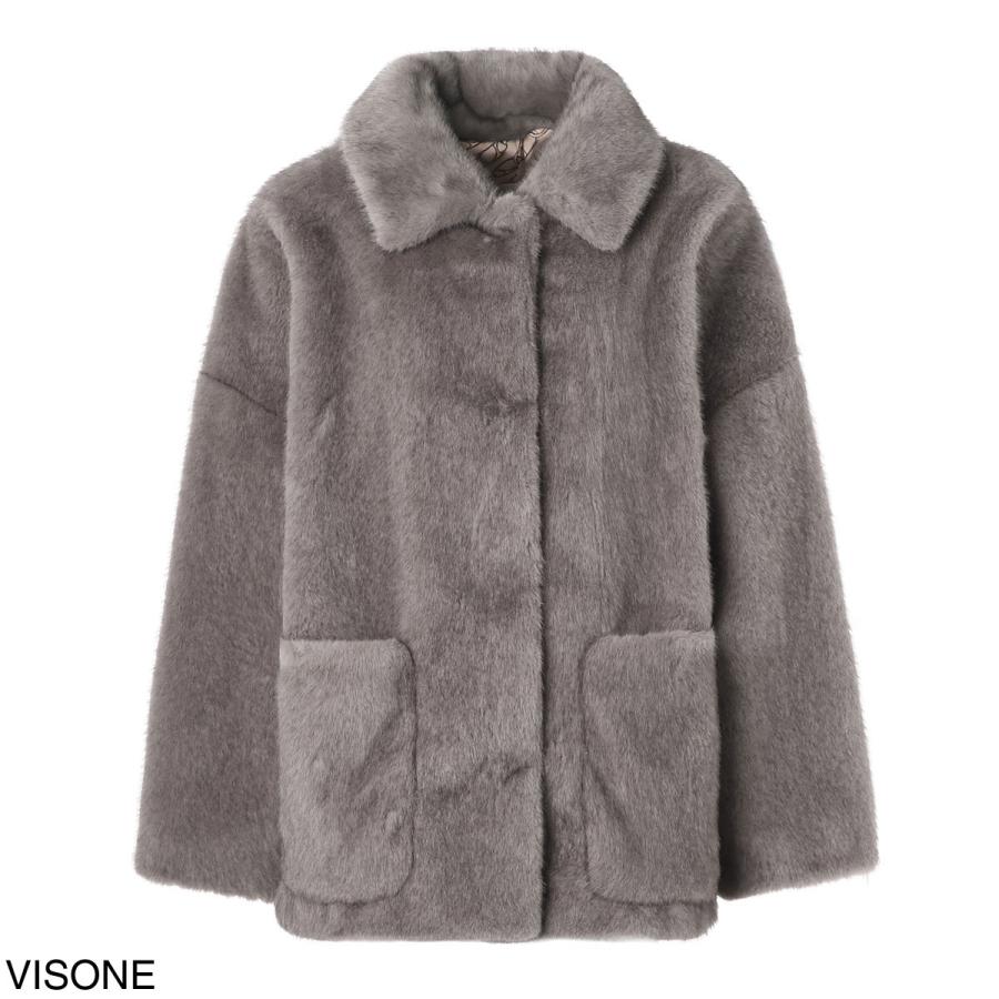 HERNO（ヘルノ） コート ファー MELANGE ALTERNATIVE MINK FUR