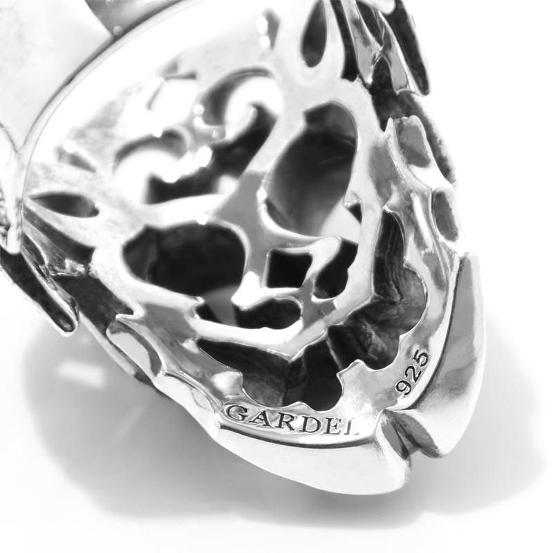 スカルモチーフ シルバーリング　GARDEL GARDEL（ガーデル） リング SURVIVE SKULL RING 指輪 シルバー メンズ